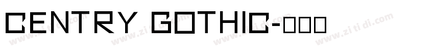 centry gothic字体转换